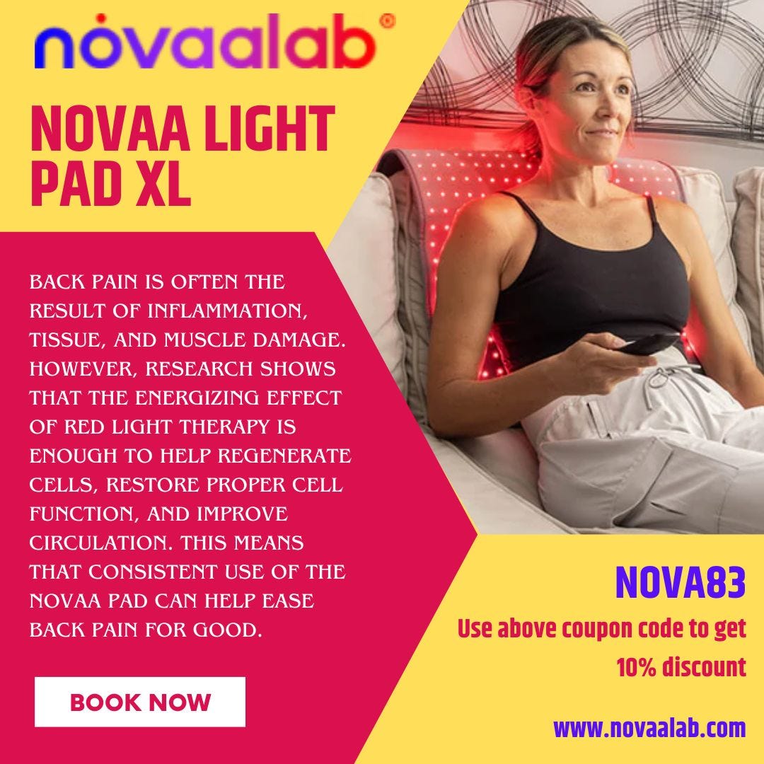 NOVAA LIGHT PAD XL — Our Largest Therapy Pad for a Greater Healing Effect NovaaLab Medium