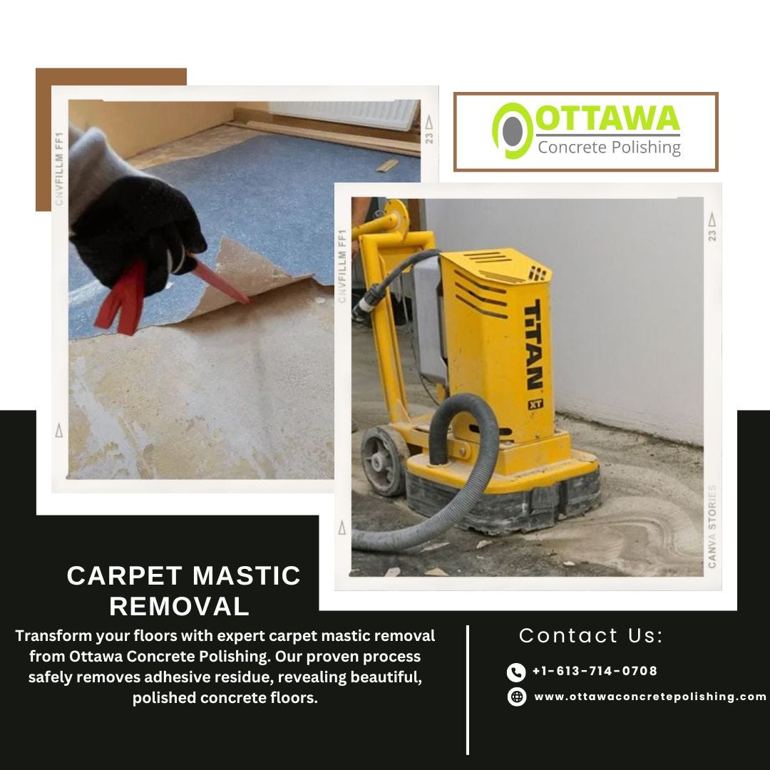 Carpet Mastic Removal Ottawa Concrete Polishing Ottawa Concrete