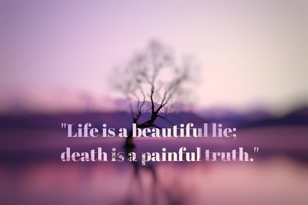 “Life is a beautiful lie; death is a painful truth.” Abdulmalik Al