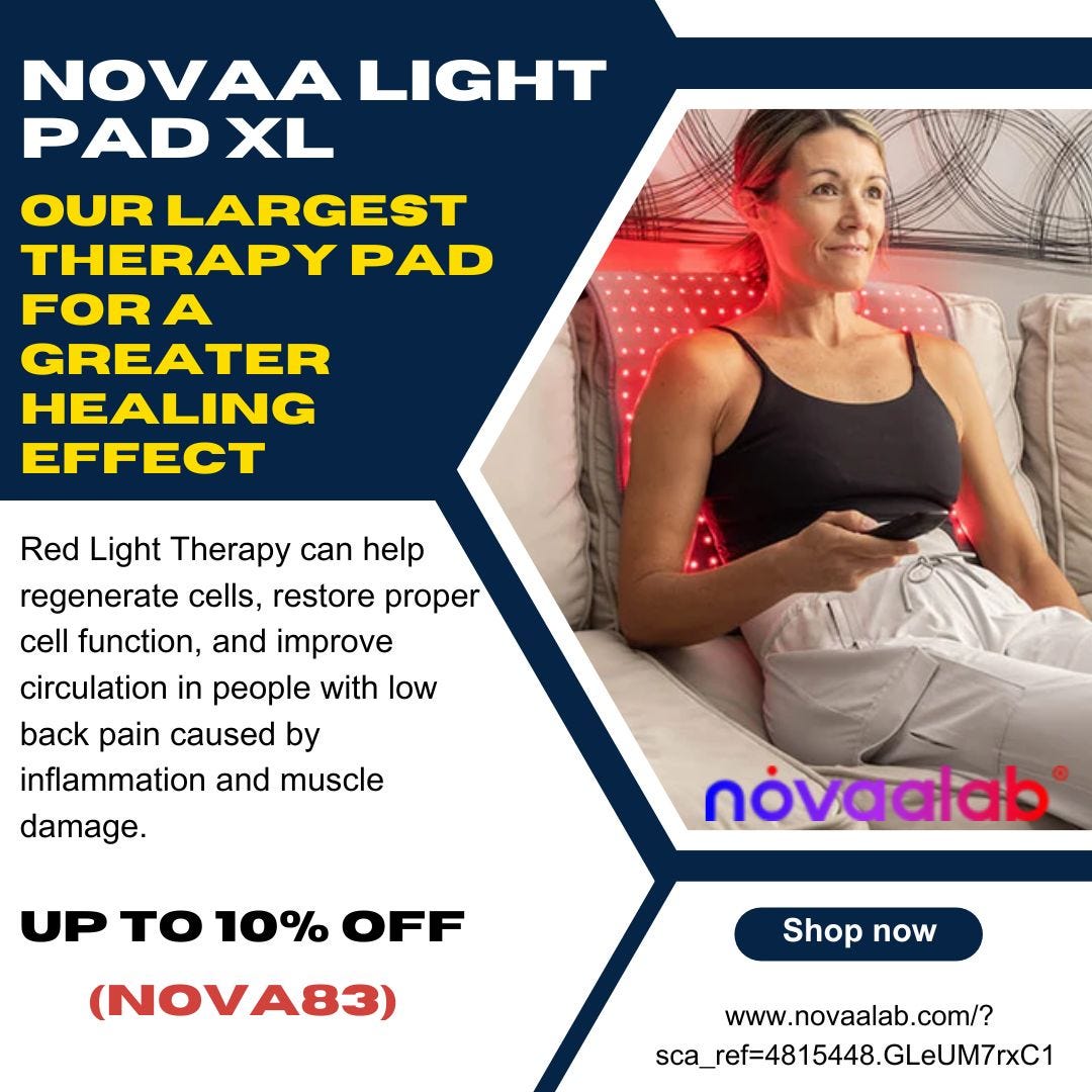 NOVAA LIGHT PAD XL — Our Largest Therapy Pad for a Greater Healing Effect NovaaLab Medium