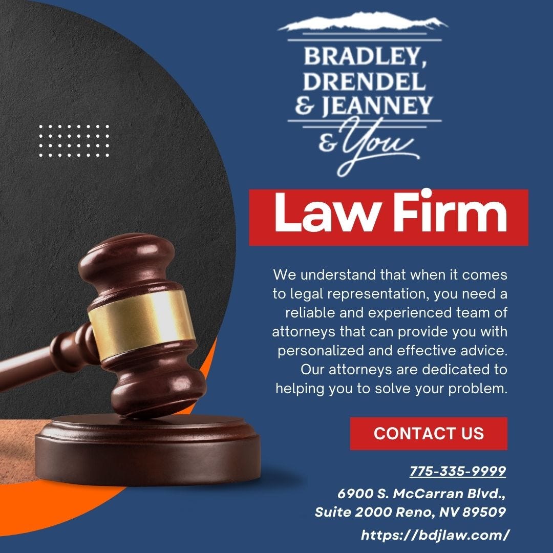 What types of cases does the personal injury attorney/lawyer in Reno