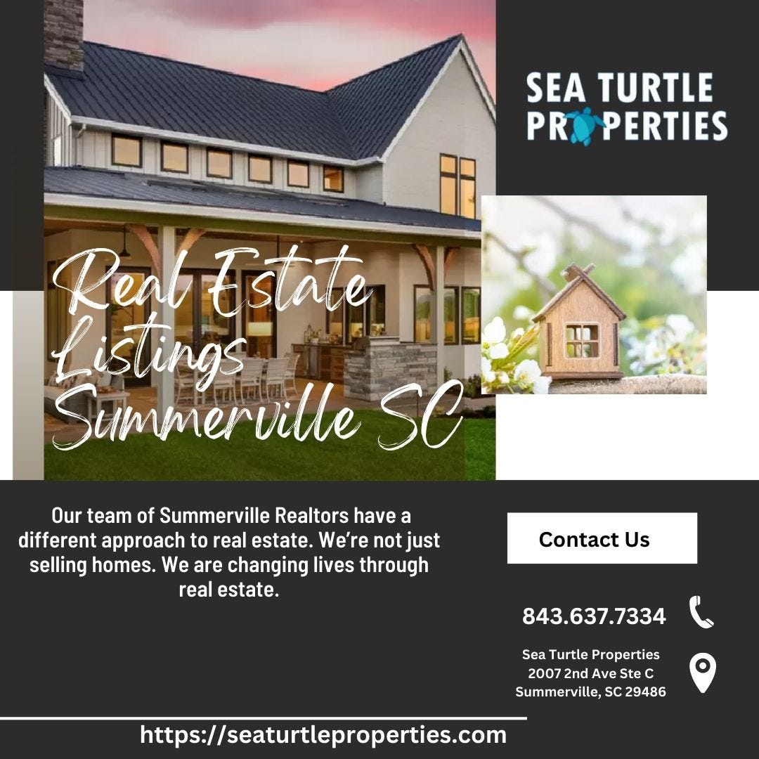 Find Your Perfect Property Real Estate Listings in Summerville, SC