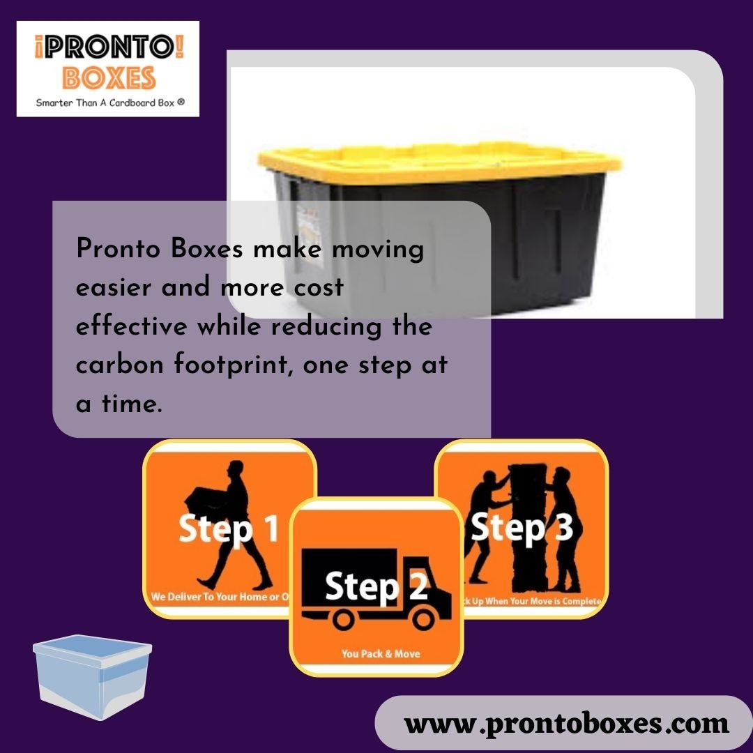 Plastic Moving Boxes for Rent — Pronto Boxes Pronto Boxes Medium