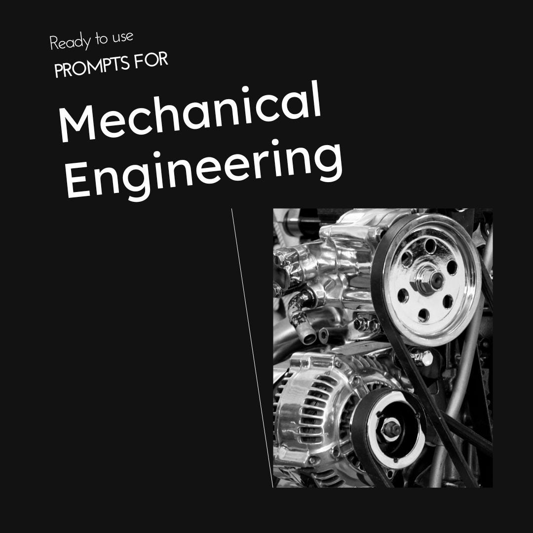 ChatGPT for Mechanical Engineering Artificial Intelligence in Plain