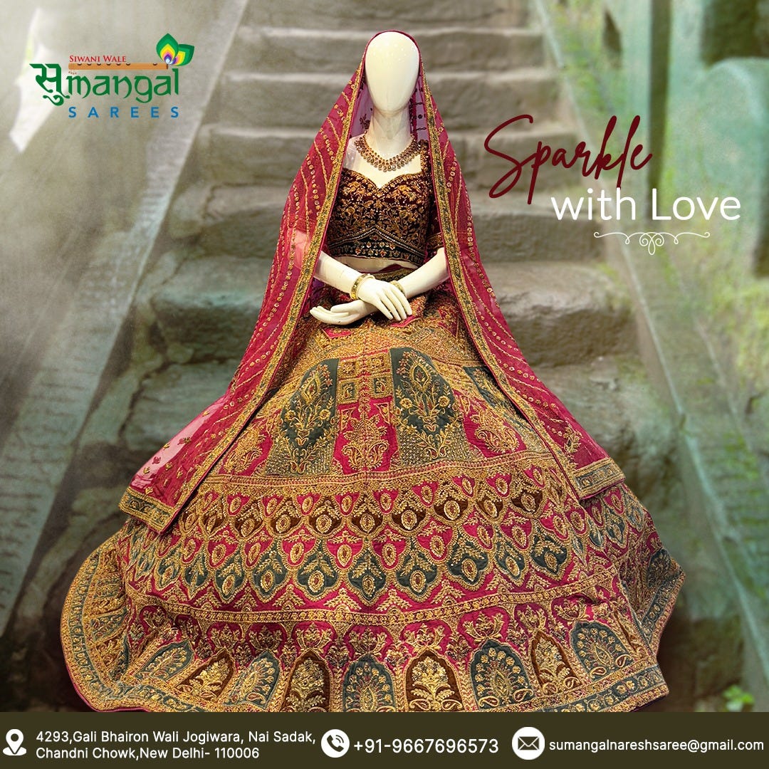 Discover the Exquisite Lehenga Shop in Chandni Chowk Market by Sumangal