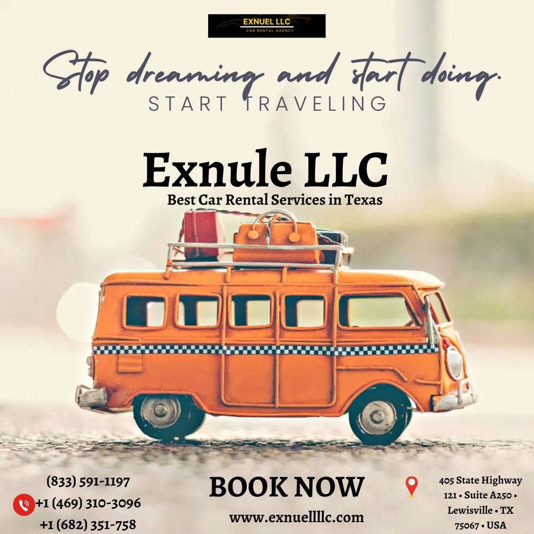 Exnuel LLC Best Car Rental Services in Texas ,Saving Money on Your Car