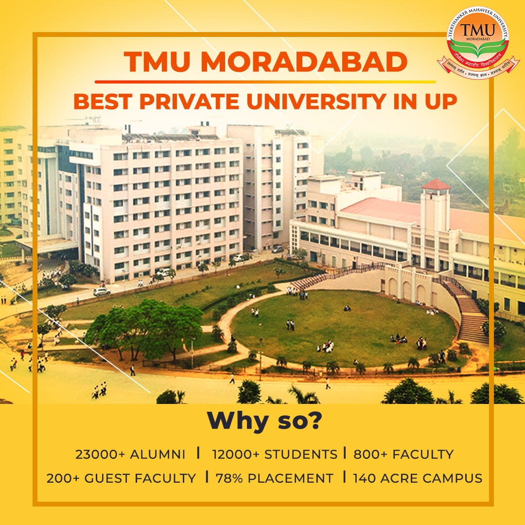 TMU Moradabad — Best Private University in UP, India by Teerthanker
