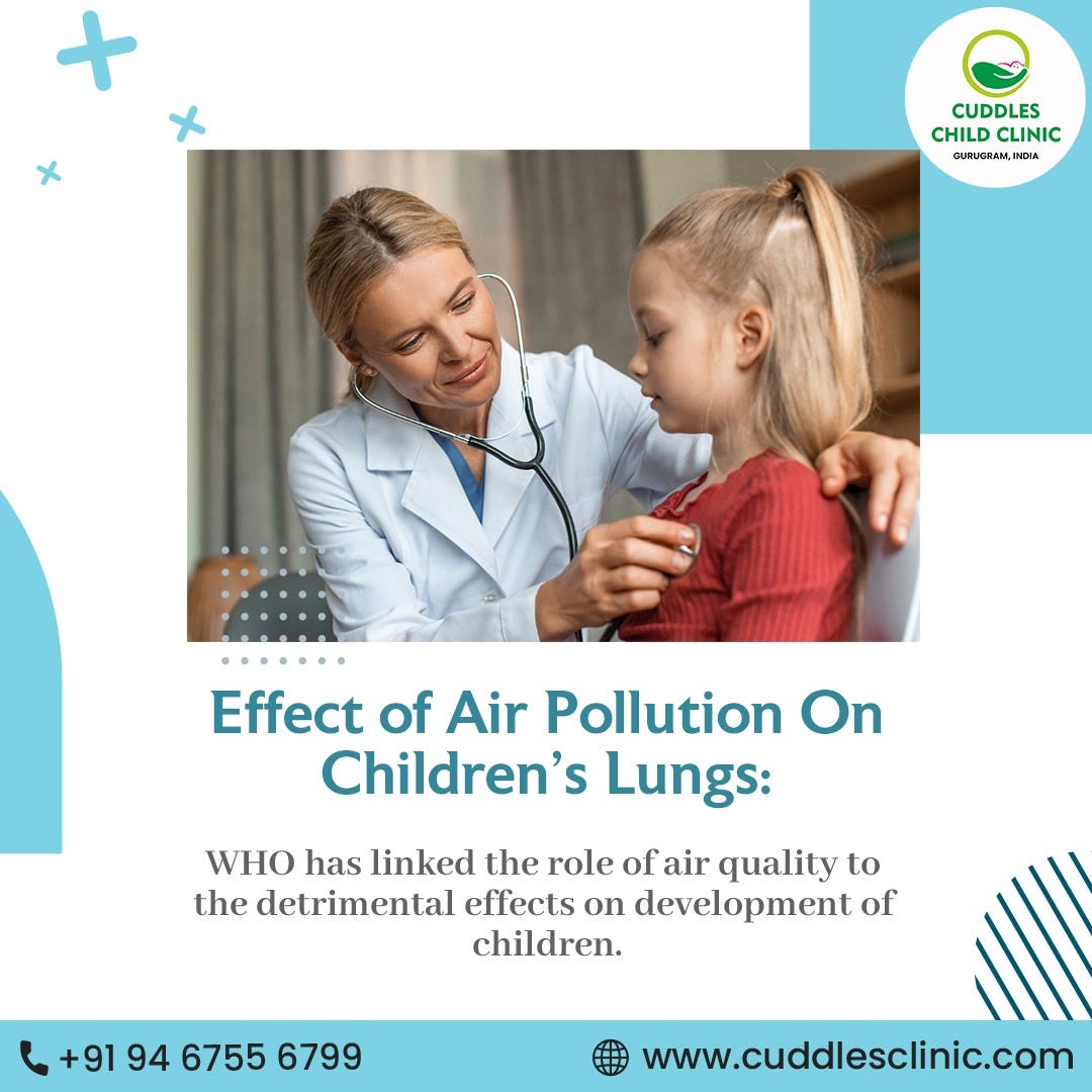 Higher Impact of Air Pollution On Kids Cuddles Clinic Gurgaon sec