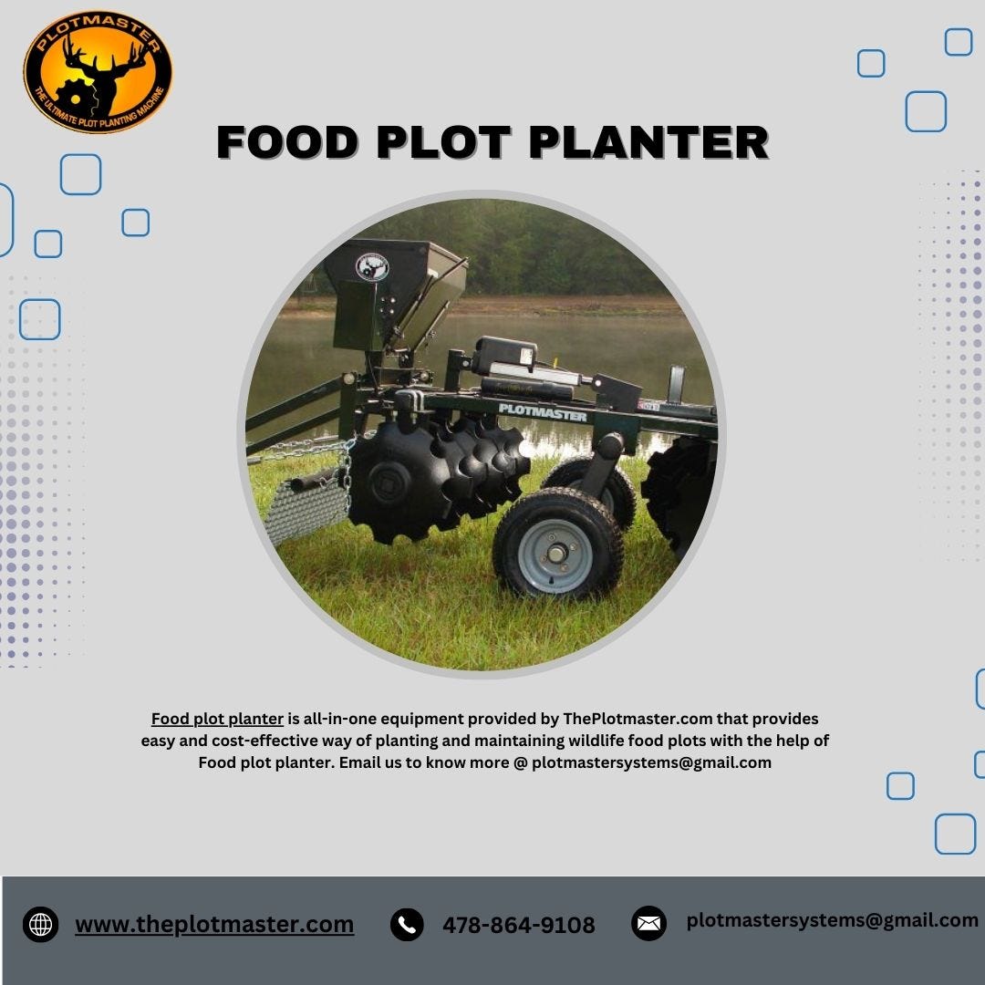 Food Plot Planter Plotmaster Systems, LLC Medium