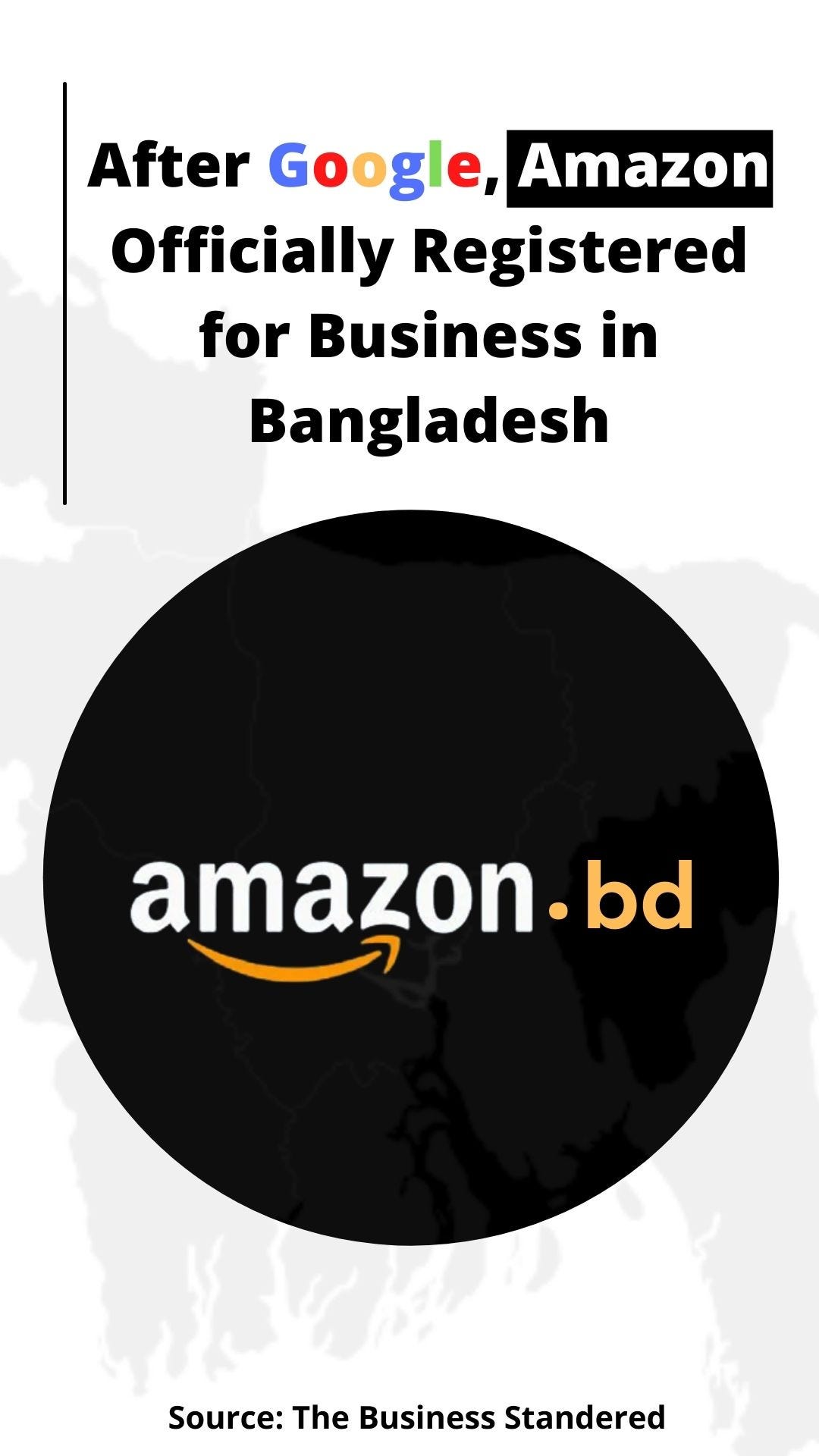 Amazon is now available in Bangladesh and coming to Bangladesh very