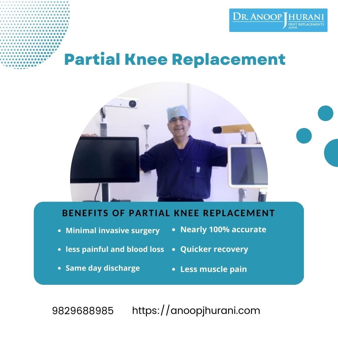 Robotic Partial Knee Replacement India by Dr. Anoop Jhurani Medium