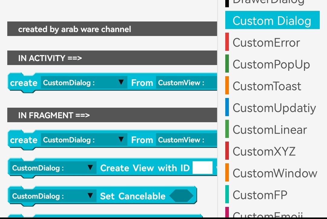 Create a Sketchware pro Blocks viewer with JSON blocks. by Sketchware
