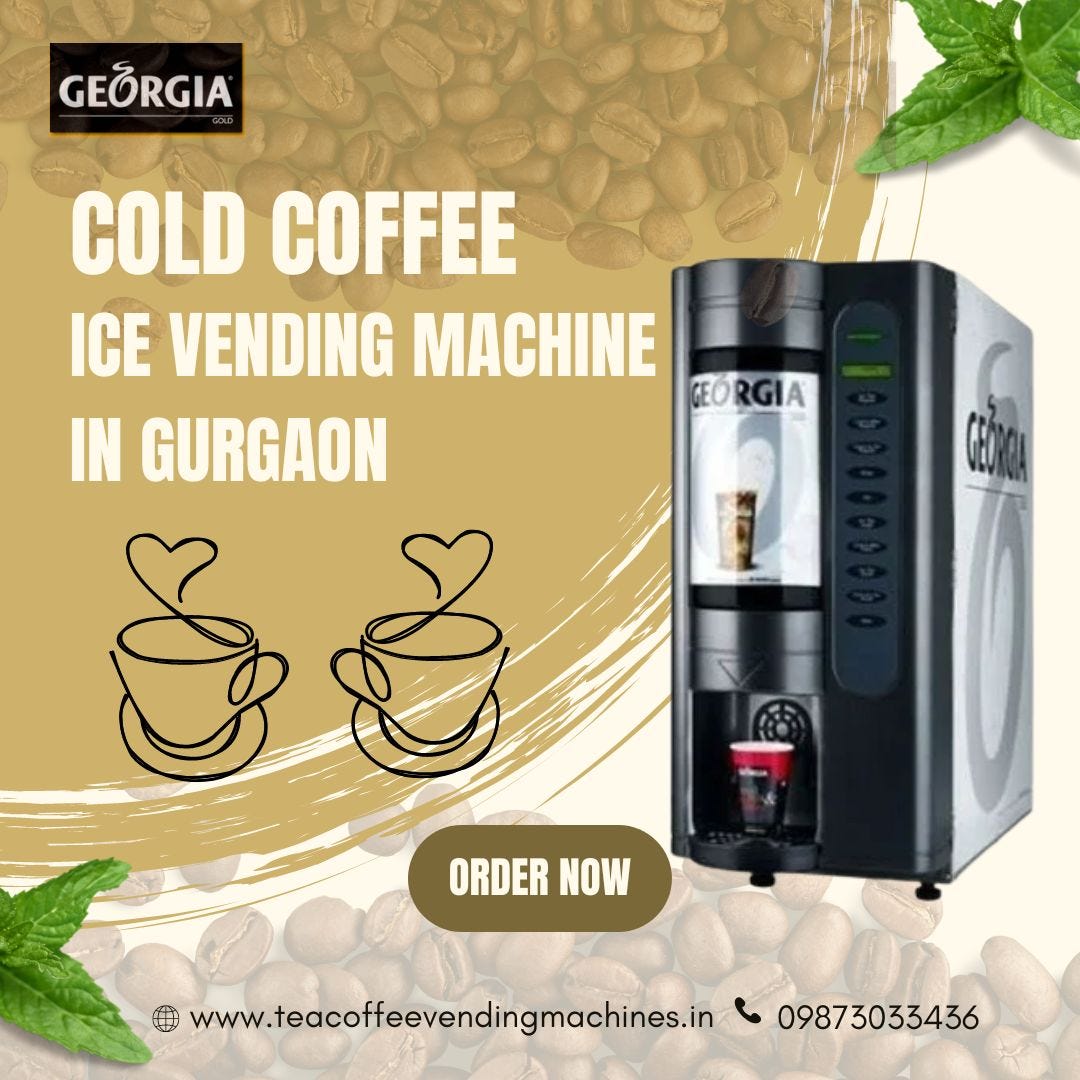 Cold Coffee Ice Vending Machine in Gurgaon Tea Coffee Vending