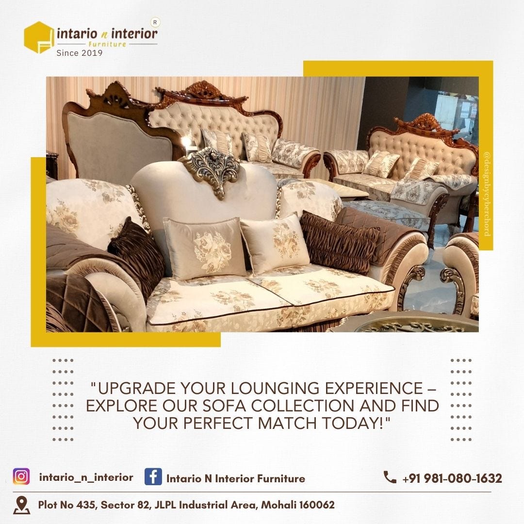 Furniture Shop in Mohali Intario N Interior Furniture Medium