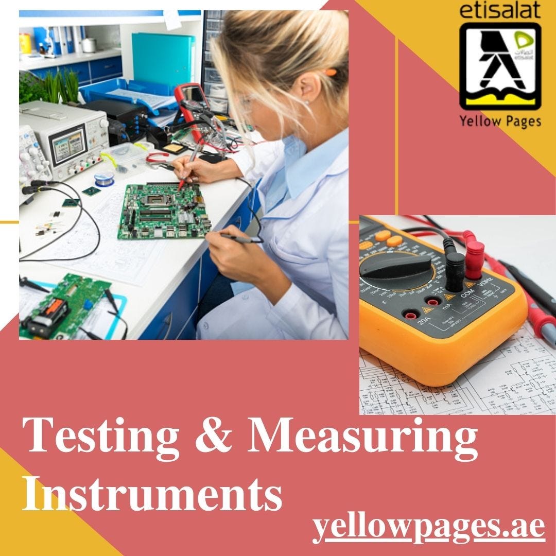 Testing & Measuring Instruments Manufacturers & Suppliers in UAE