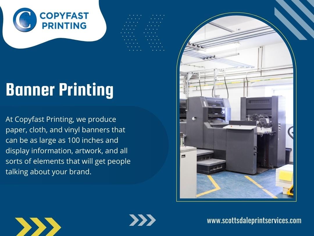 Banner Printing Scottsdale COPYFAST PRINTING CENTER Medium