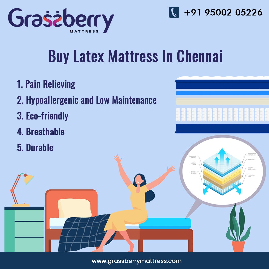Best Benefits of a Latex Mattress by grassberrymattress Medium
