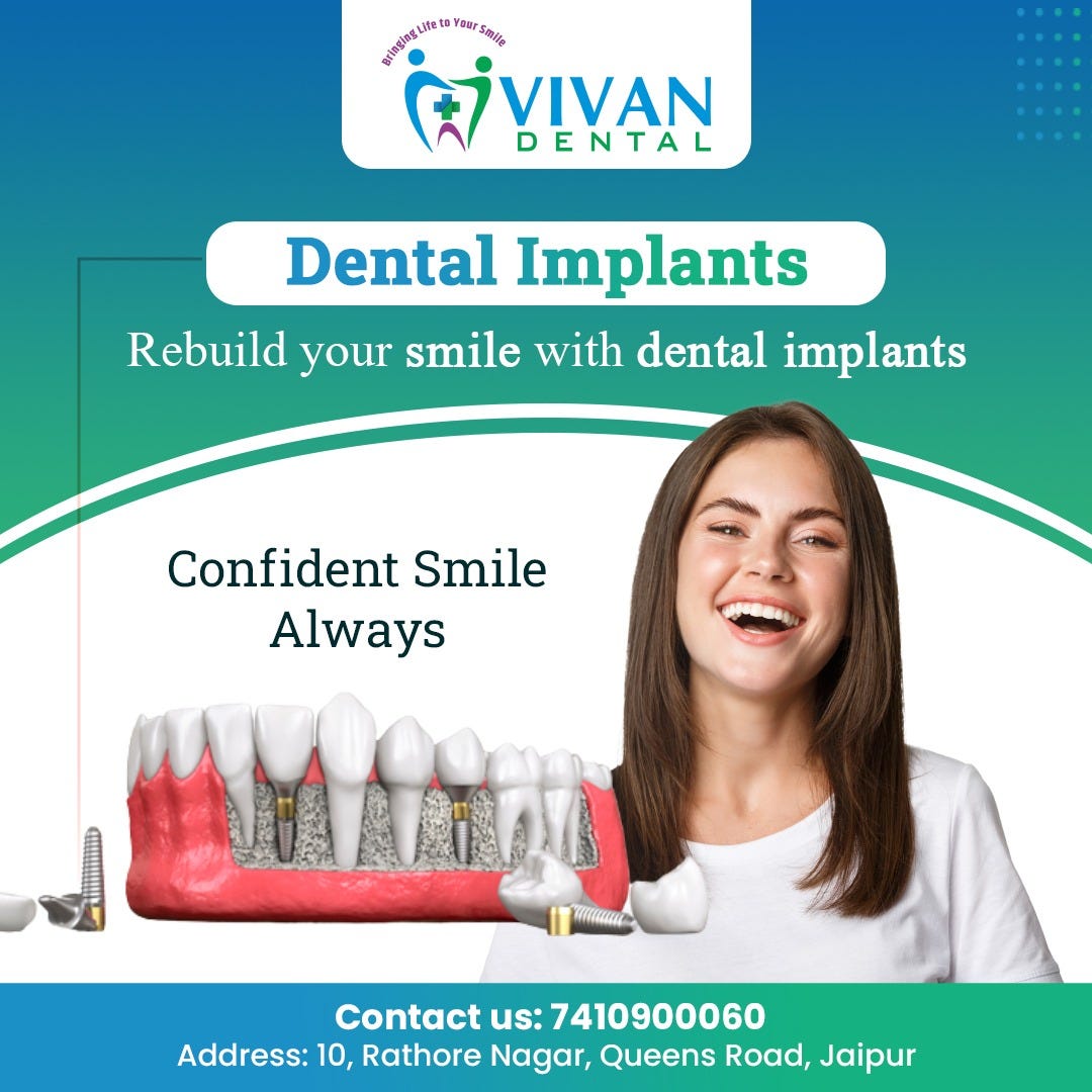 Best Dental Implants in Jaipur Vivan Dental Medium