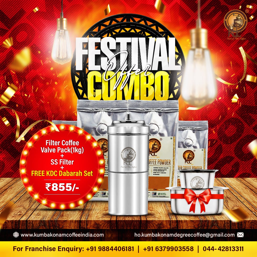 Best Festival Combo Filter Coffee pack Kumbakonam degree coffee