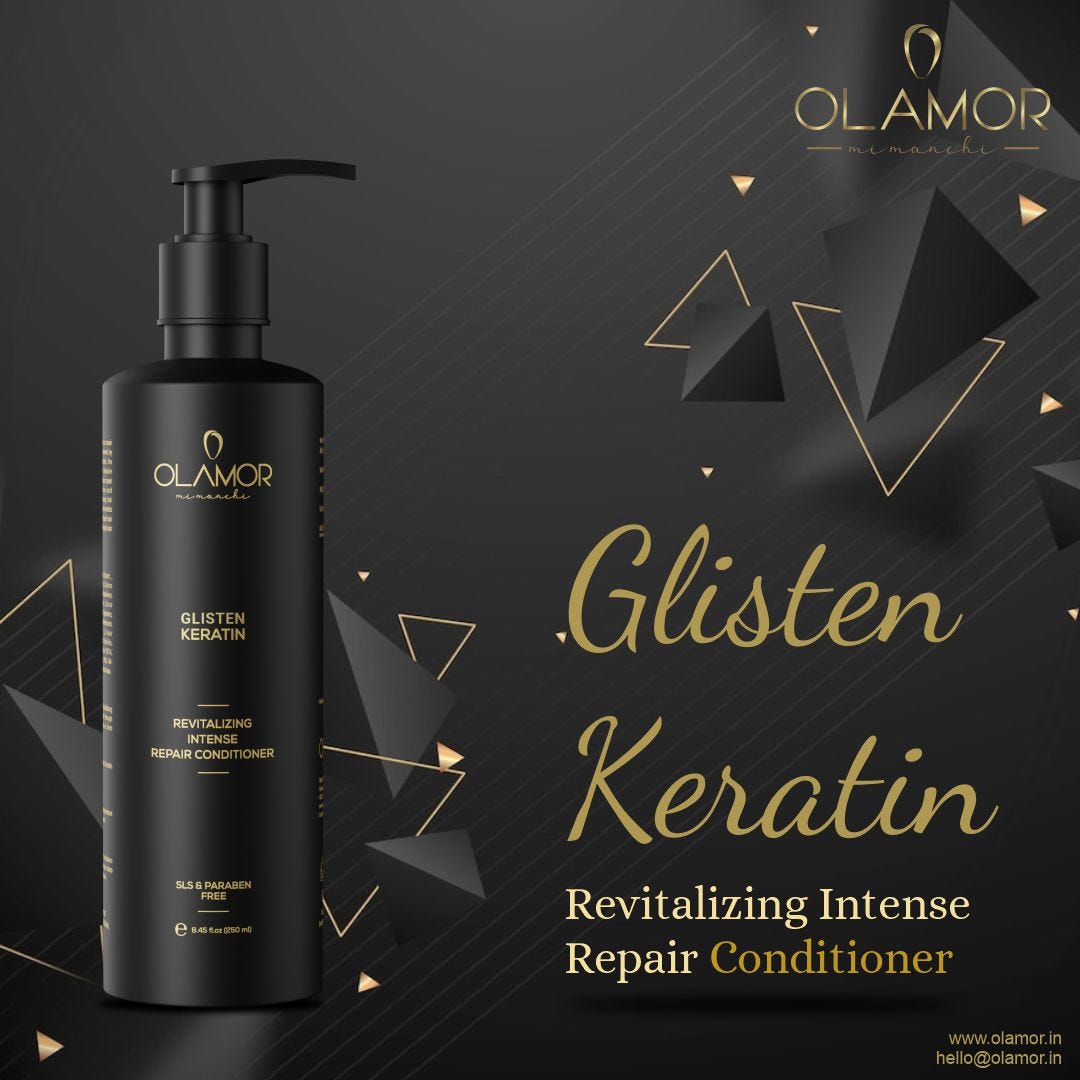 GLISTEN KERATIN REVITALIZING INTENSE REPAIR CONDITIONER | by Olamor