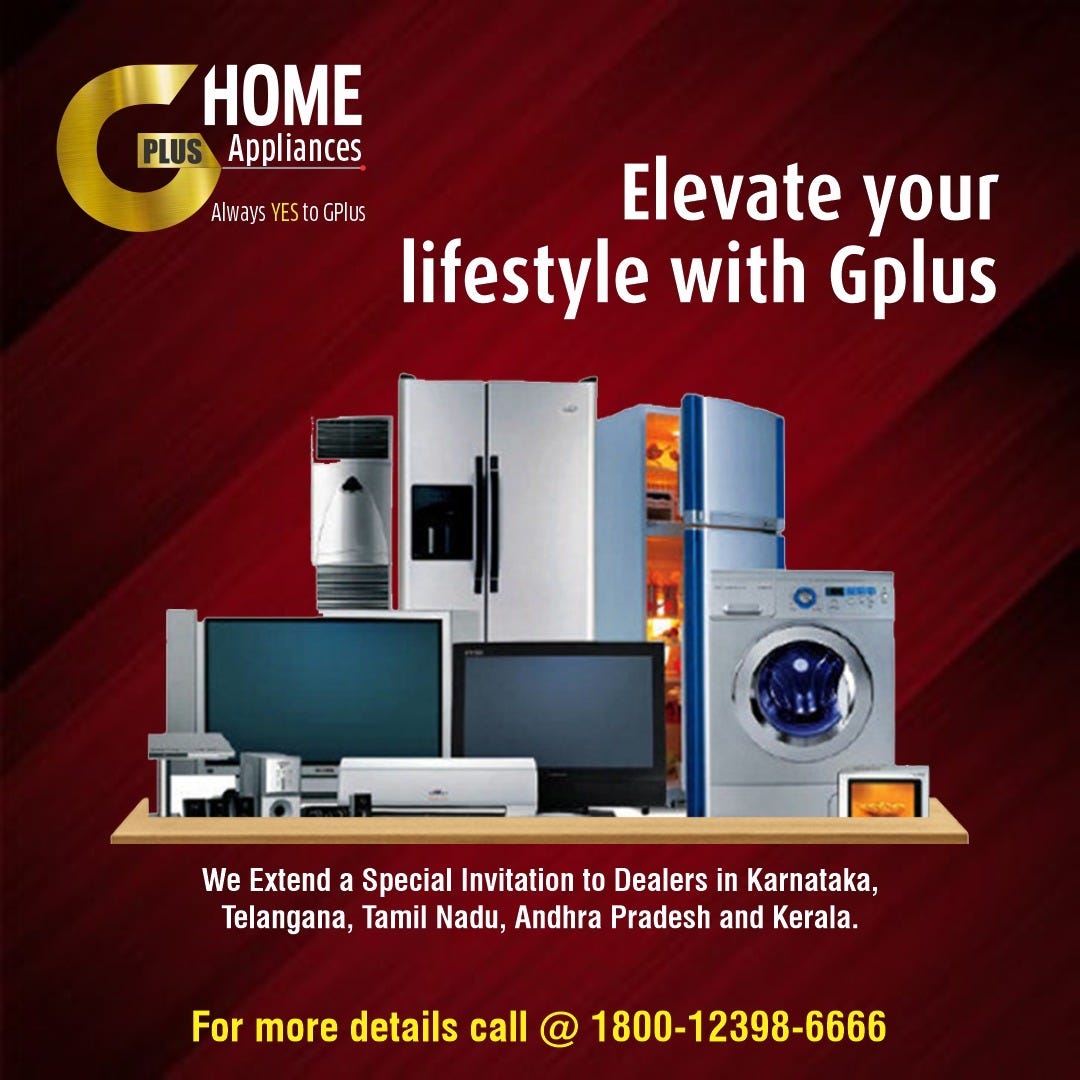 Home Appliances Manufacturers product in India. by GPlus Home