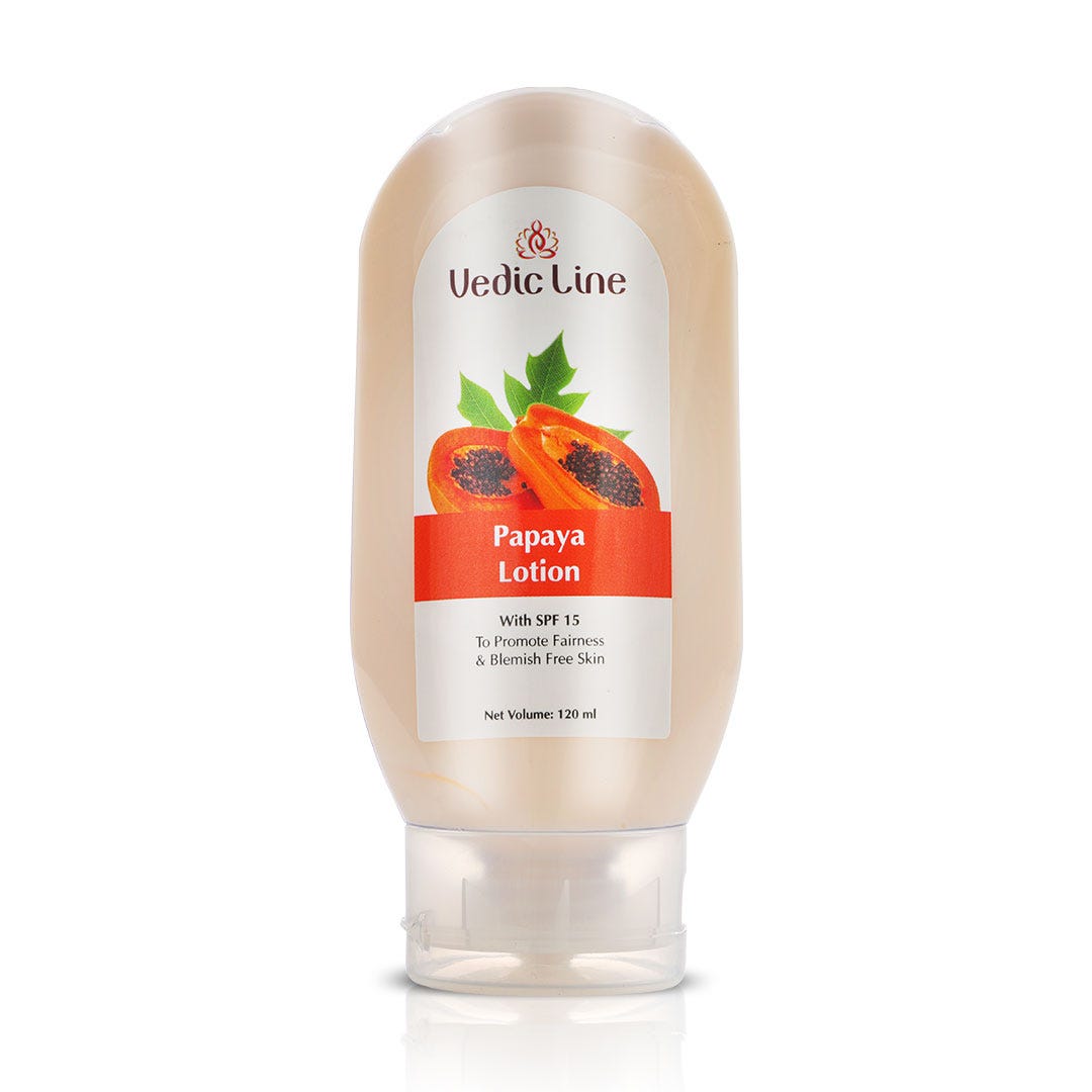 Papaya Whitening Body Lotion Benefits Vedic line by mayank Medium