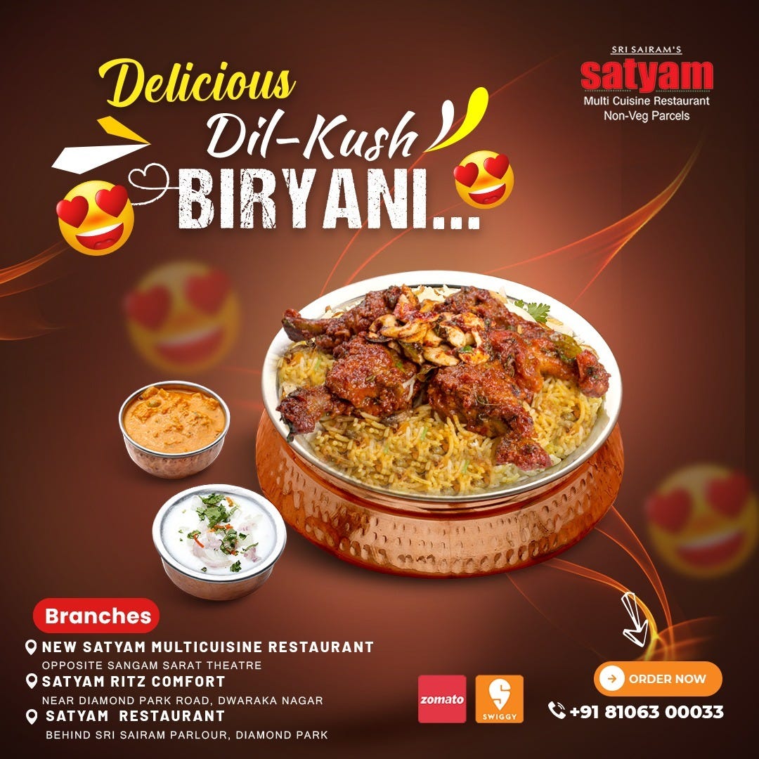 Unveiling the Culinary Delights Satyam Restaurant’s Best Biryani in