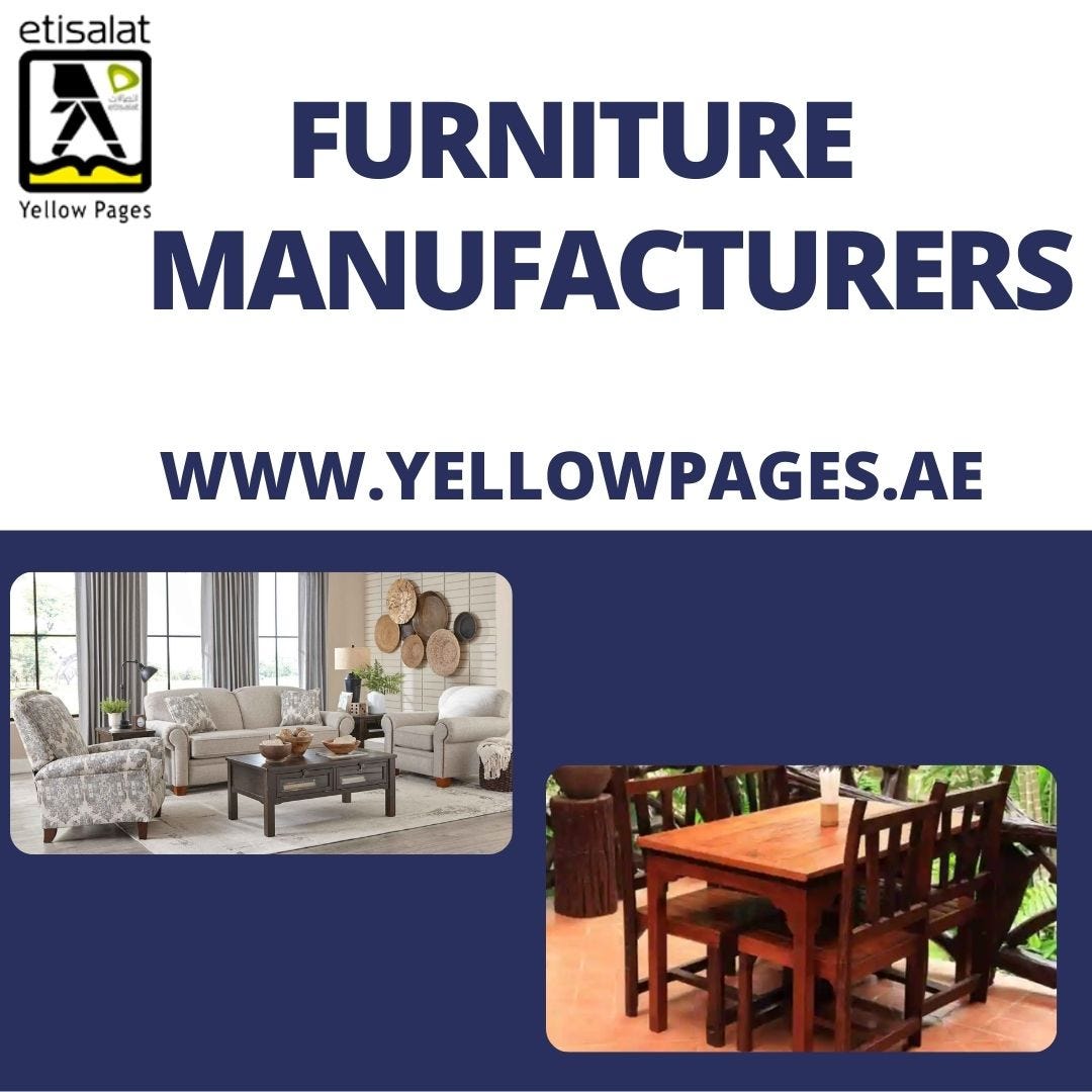 The 10 Best Furniture Manufacturers & Wholesalers In UAE Sahilmlik