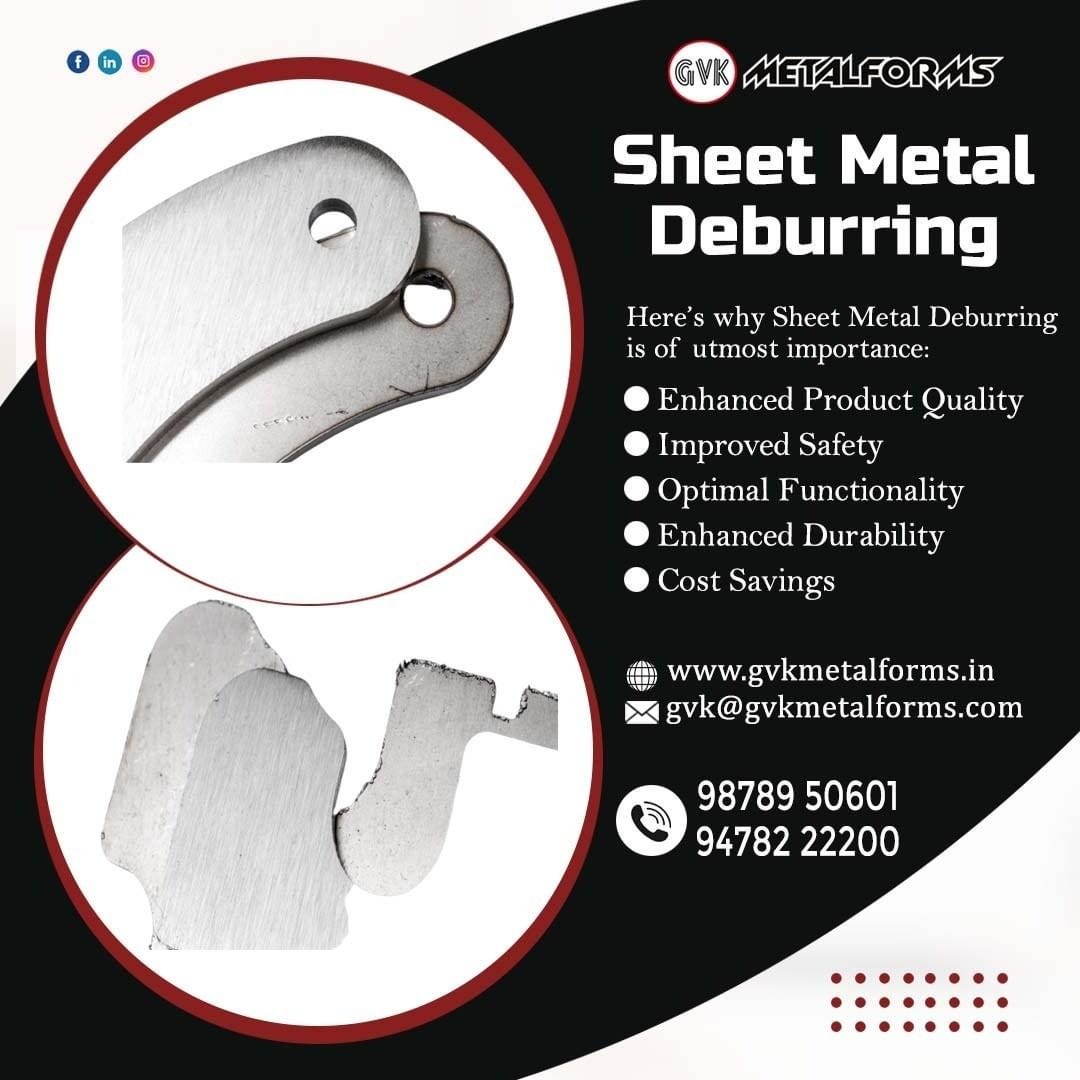 The Importance of Sheet Metal Deburring — GVK Metal Forms by GVK