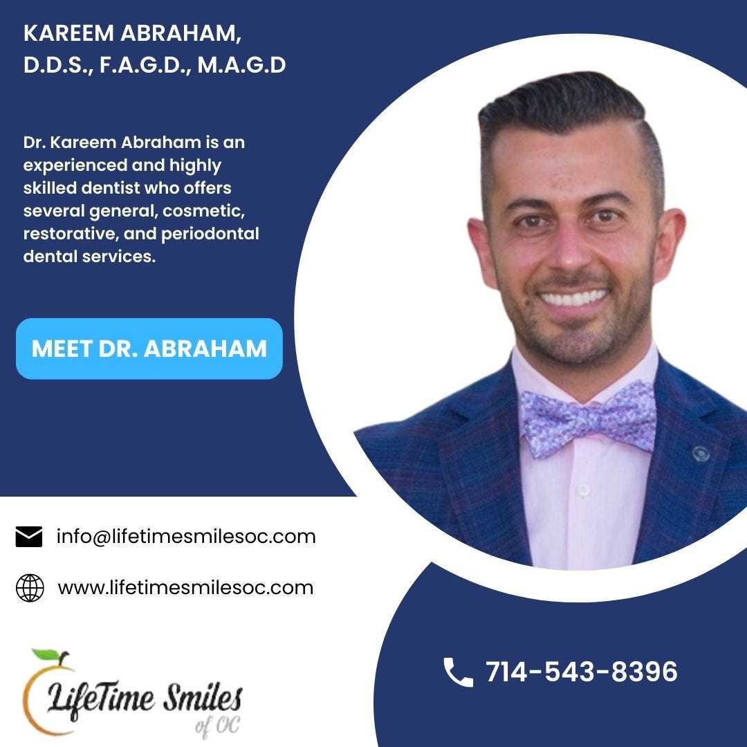 MEET DR. ABRAHAM Life Time Smiles OC Medium