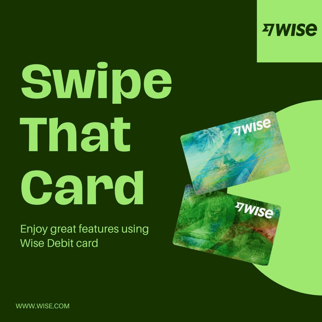 Swipe that card Some Great Features of the Wise Debit Card by