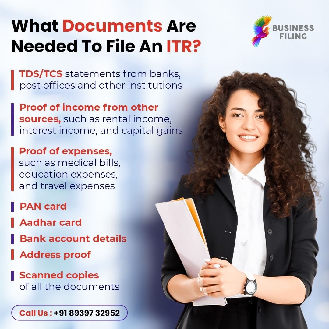 What documents are needed to file an ITR? Businessfiling Medium
