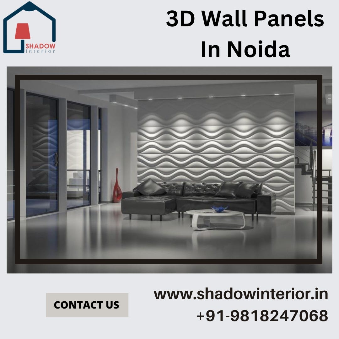 3D wall panels in Noida Shadow Interior Medium