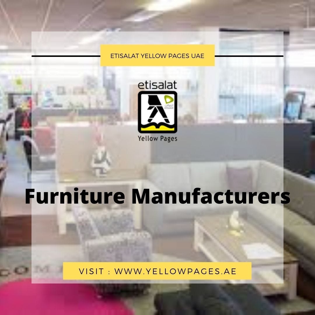 List of Furniture Manufacturers & Wholesalers In UAE Faisal Shiekh