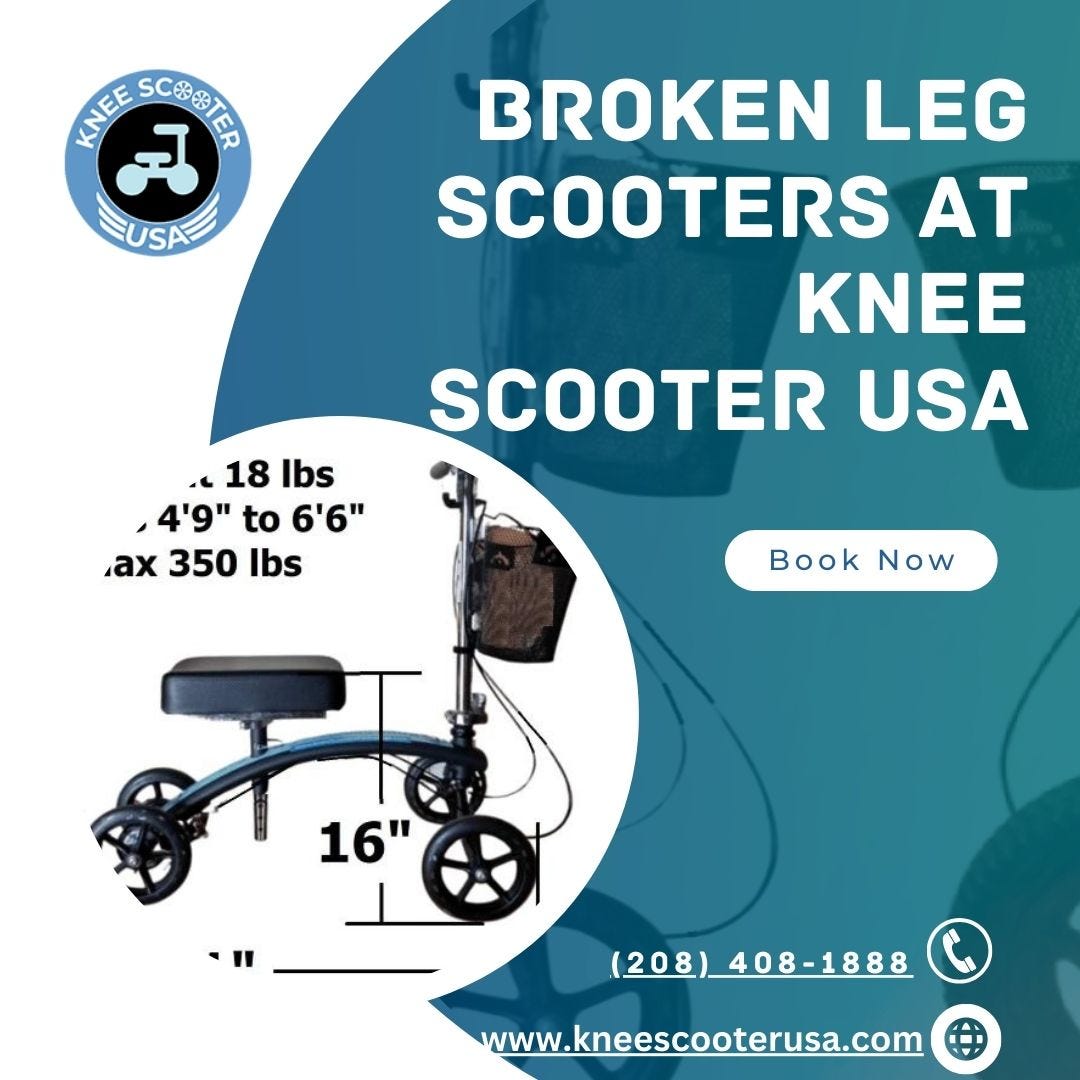Easy Mobility Broken Leg Scooters at Knee Scooter USA Knee Scooter USA Medium