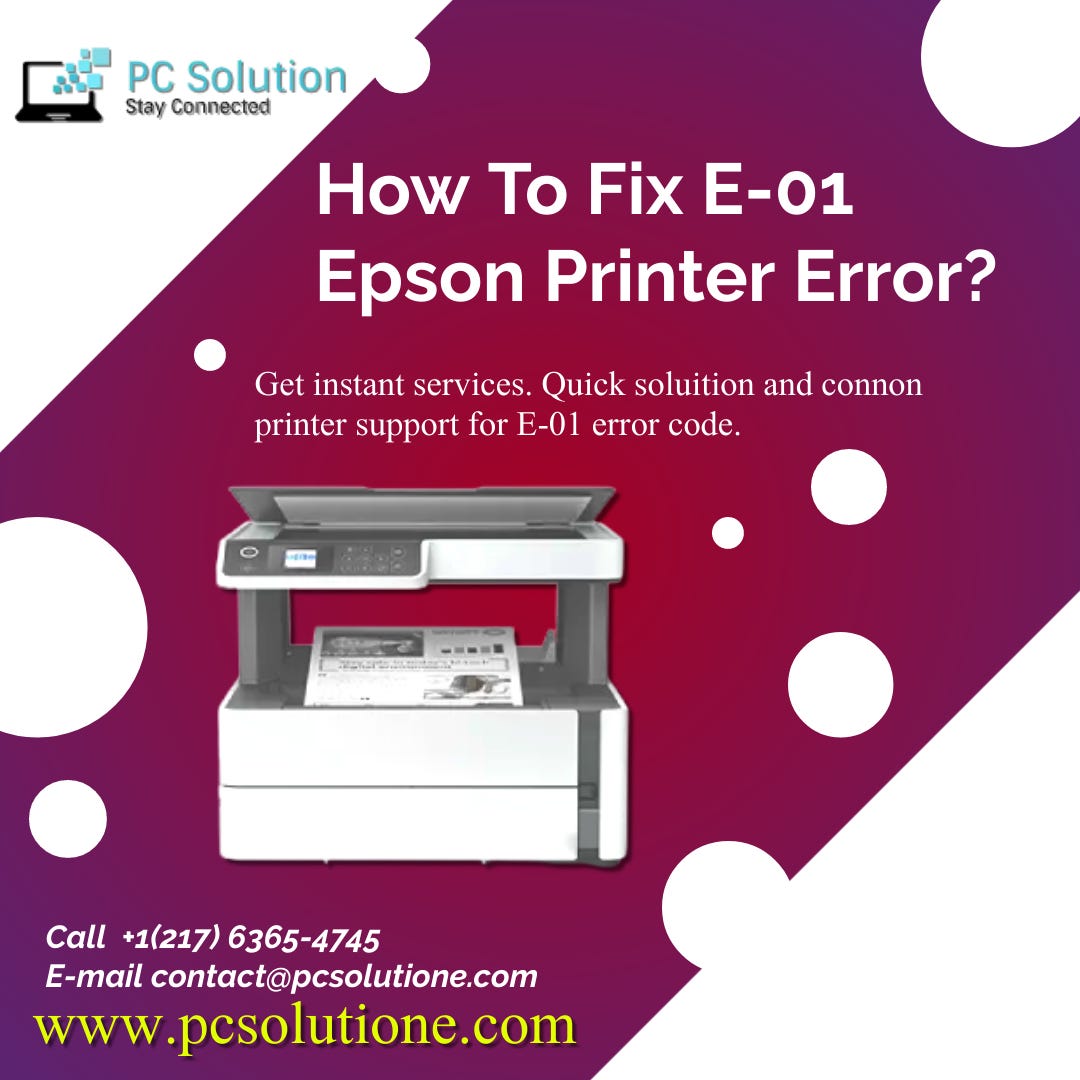 How To Fix E01 Epson Printer Error? Seo Deepanshu Sharma Medium