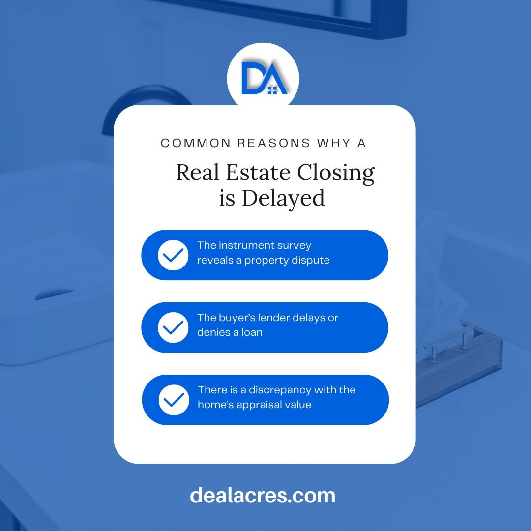 Common Reason Why a Real Estate Closing is Delayed. inder poonia Medium