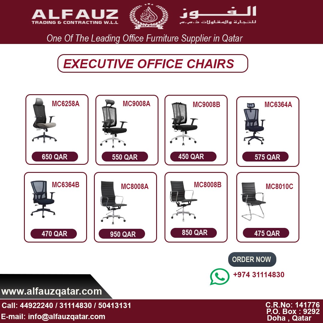 Office Chairs in Qatar Al Fauz Trading and Contracting W.L.L Medium