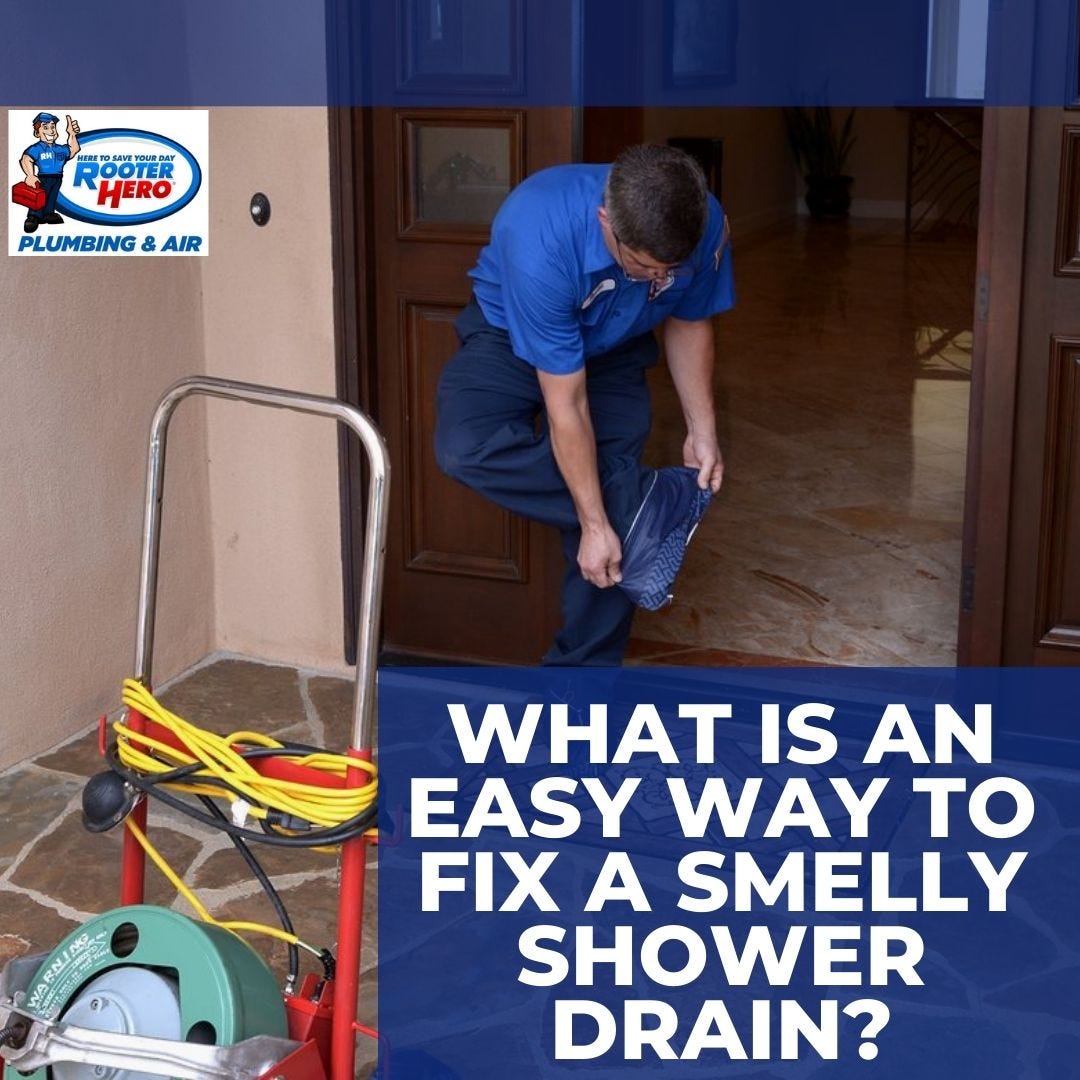 What is an Easy Way to Fix a Smelly Shower Drain? by Rooter Hero