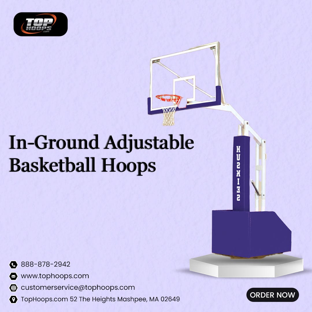 Get the best inground adjustable basketball hoops top hoops Medium