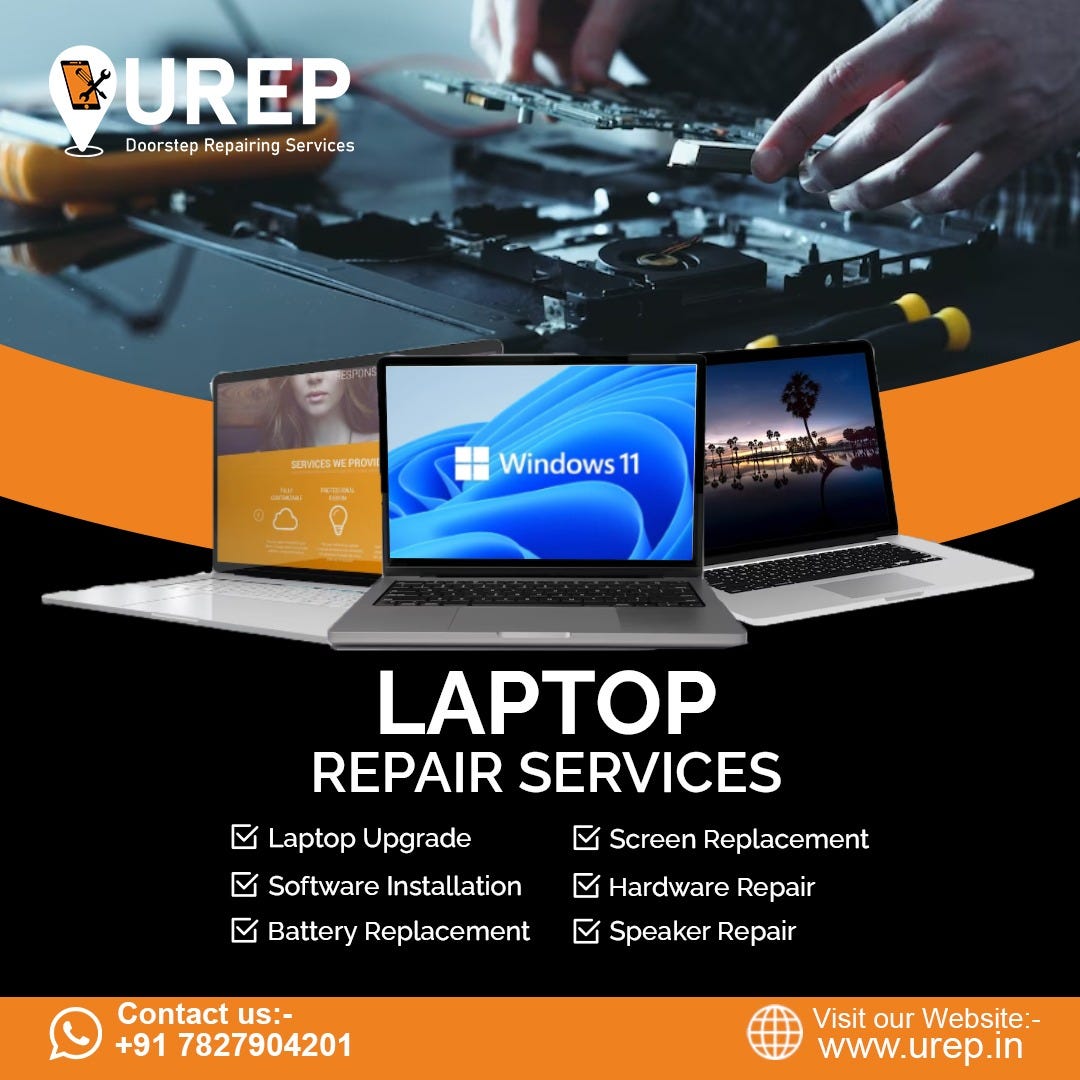 Best Laptop Repair Shop in Noida — UREP by UREP Doorstep Repairing
