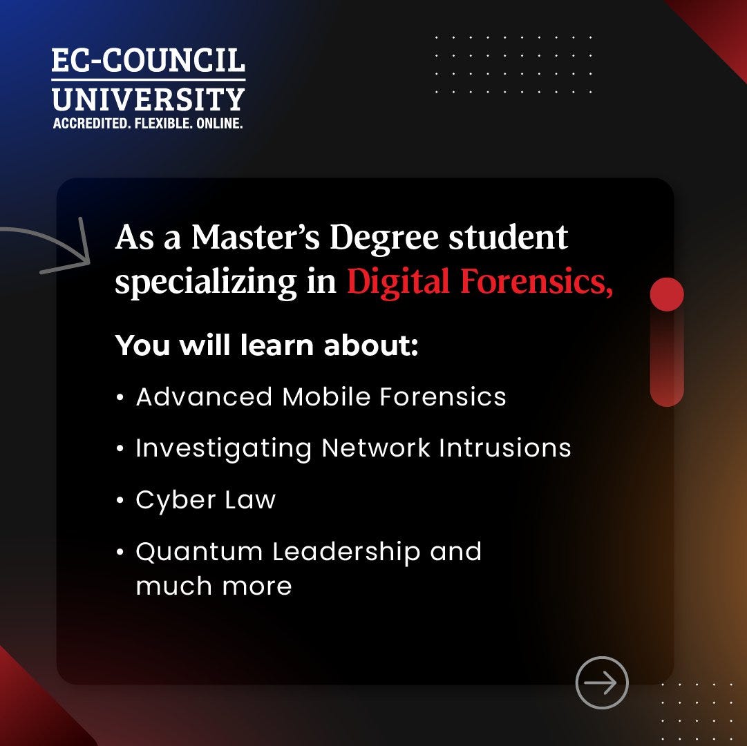Digital Forensics Master Degree in Cyber Security ECCU.EDU EC