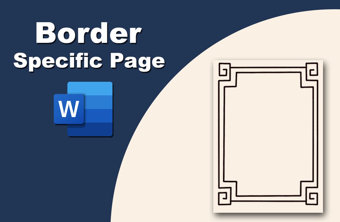How to add border to specific pages in Microsoft word Shapon Shekh