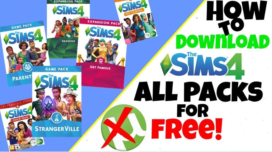 How to get The Sims 4 DLC Expansion stuff packs for free by