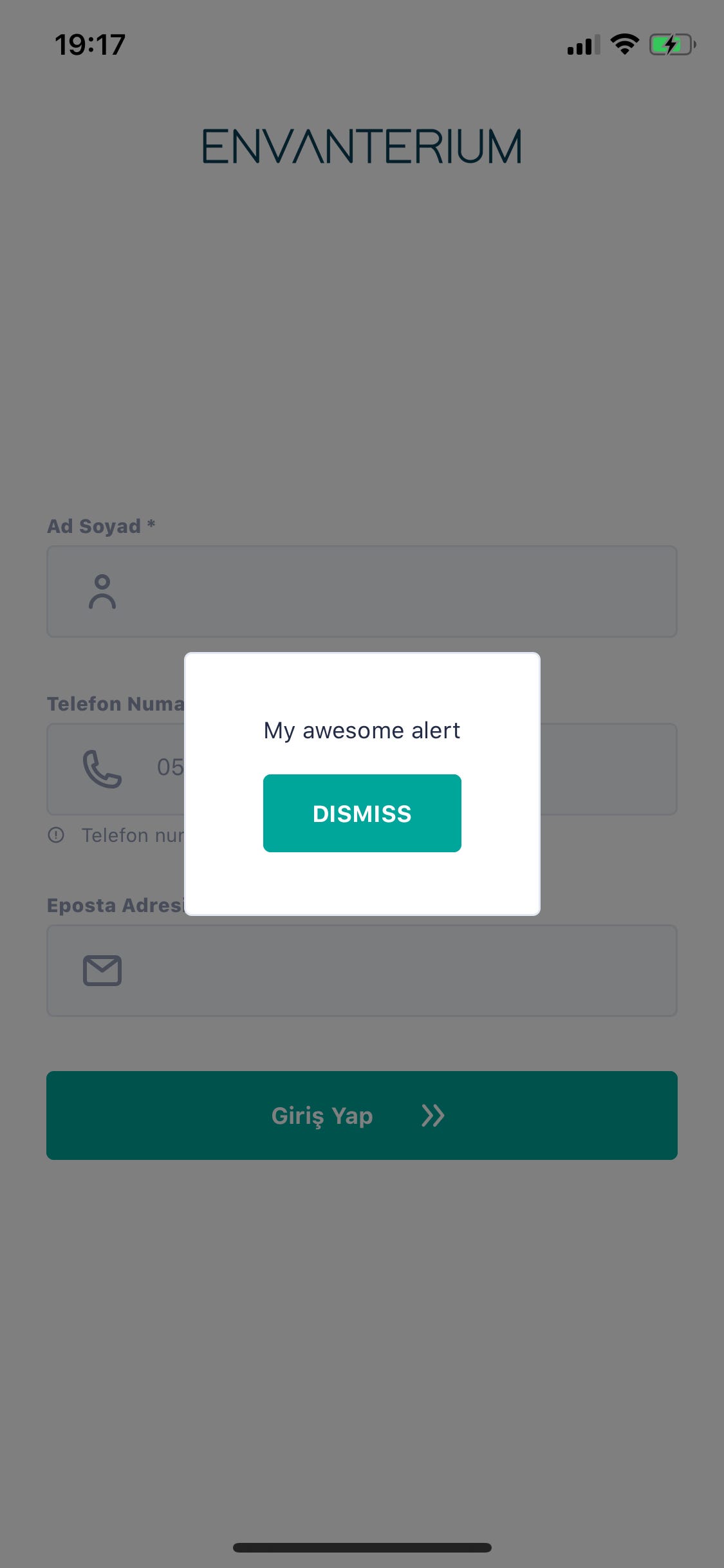 Custom Alert in React Native using Context API by Meriç Melike Yılmaz