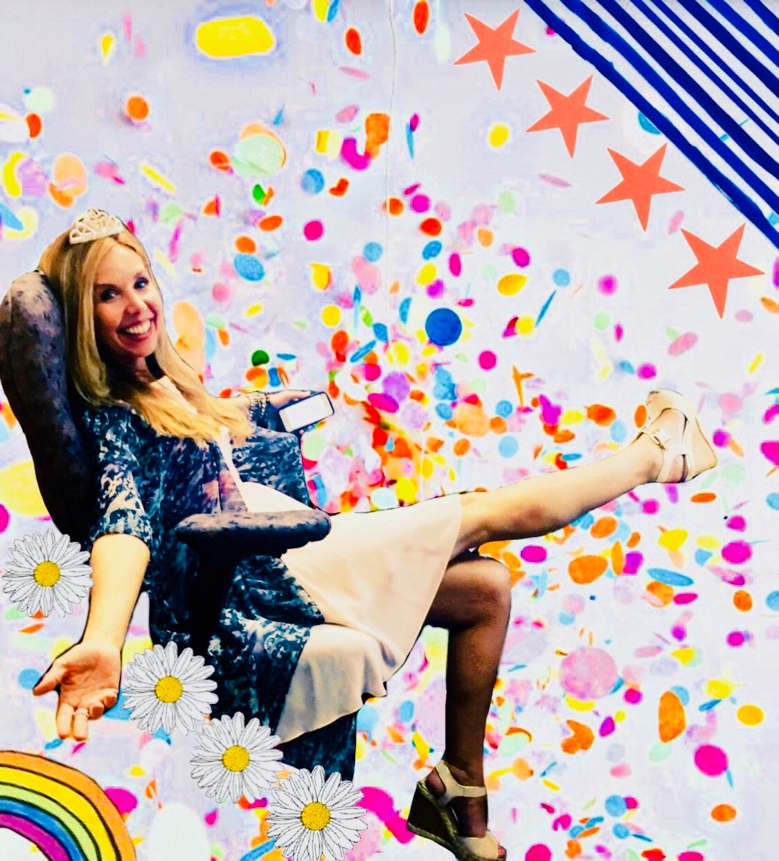 To The Confetti Effect. As it falls from the sky, it brings