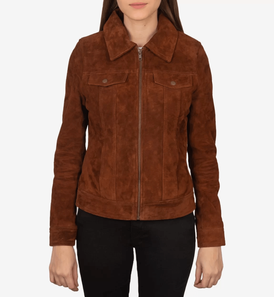 Women Suede Jackets — Marko Woolen Leather Markowoolenleather Medium