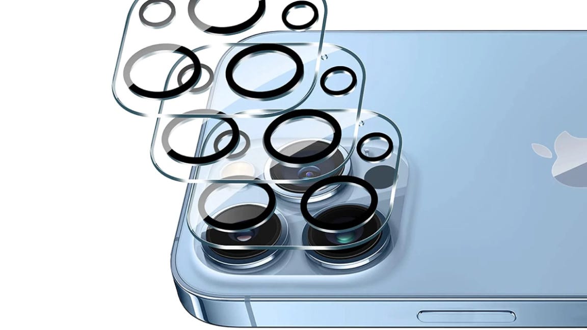 Ferilinso [6 Pack] Camera Lens Protector for iPhone 14 Pro Max iPhone