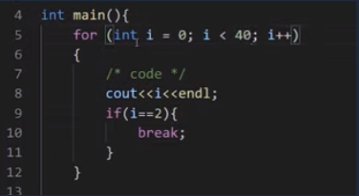 Break and Continue Statements in C++ C++ Tutorials for Beginners 11