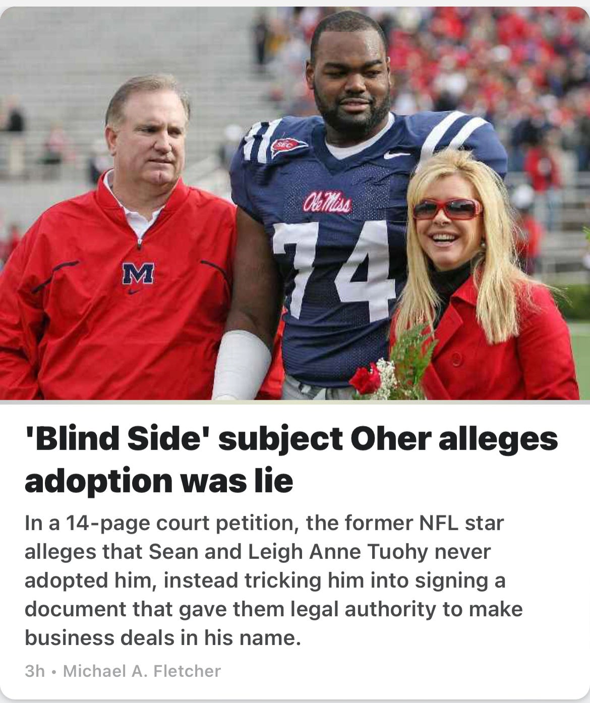 Blind Sided — The Inevitable Ending of "The Blind Side" and the White